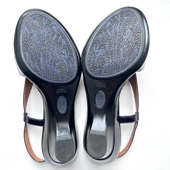 SöFFT Womens Wedge Navy Patent Leather 8 M - Picture 10 of 13